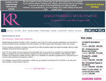 Tablet Screenshot of knightsbridgerecruitment.com